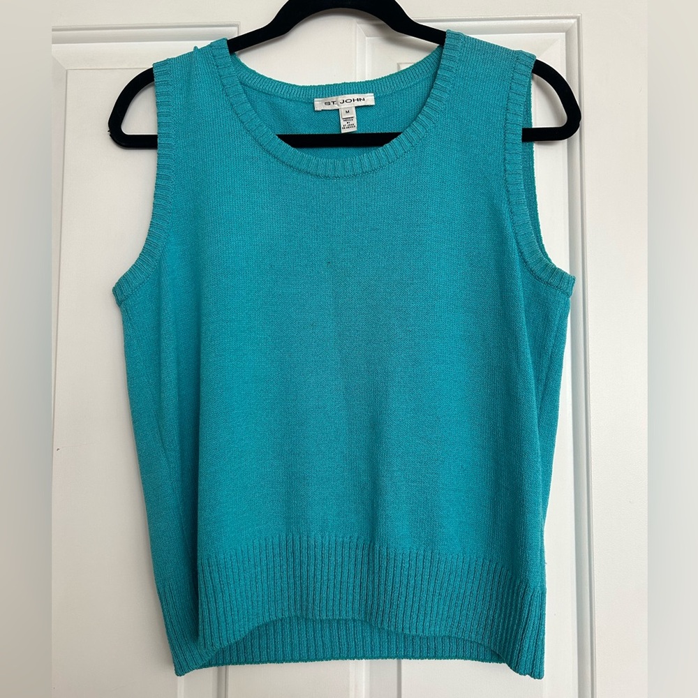 Teal‎ Sweater vest Knit Top - Picture 2 of 6